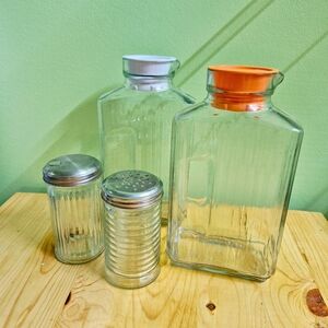 Vintage Anchor Hocking Glass Kitchenware Set